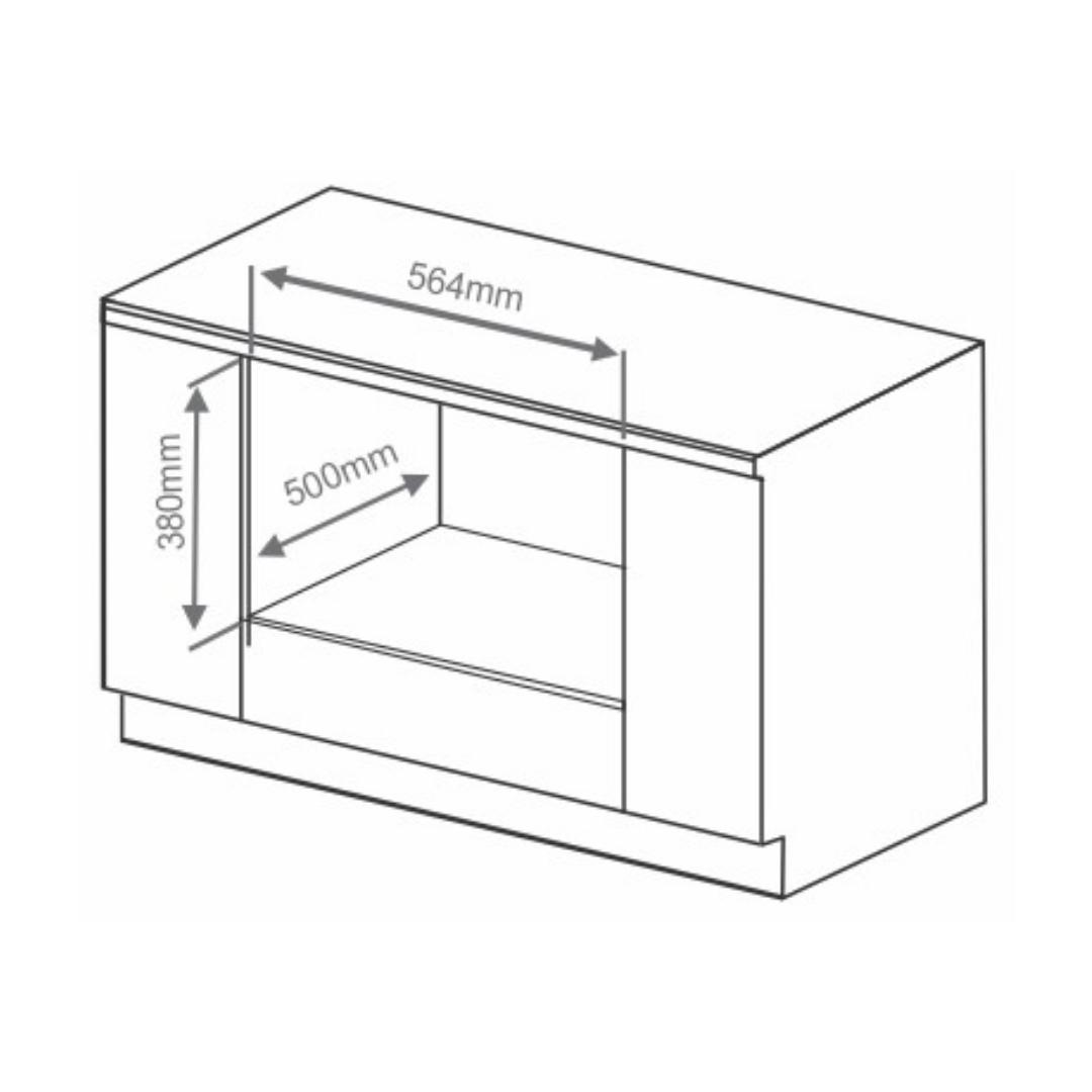 Elica Built In Oven EPBI INOX NERO 962 MMF + Elica Built-In Microwave EPBI MWO G25 INOX NERO
