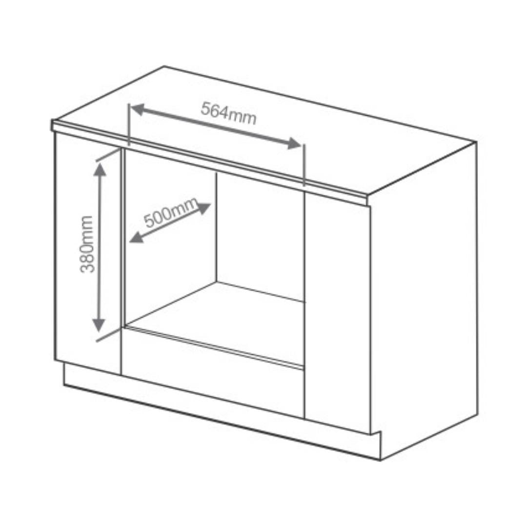 Elica Built In Oven EPBI 1167 MTC BK + Elica Built-In Microwave EPBI MWO G28 TOUCH