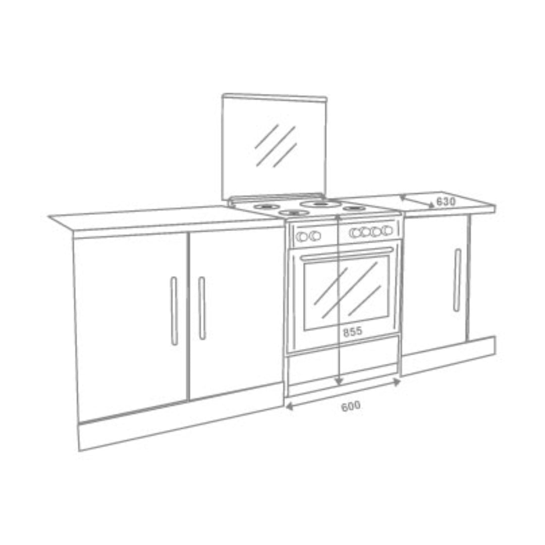Elica Cooking Range F 6402 ZGRH