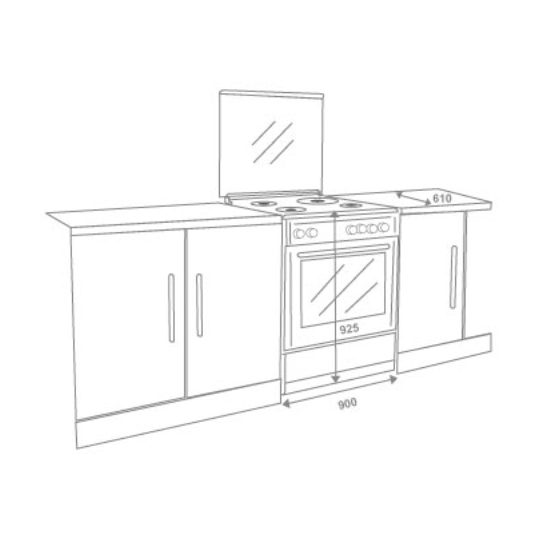 Elica Cooking Range F 9502 XGRH