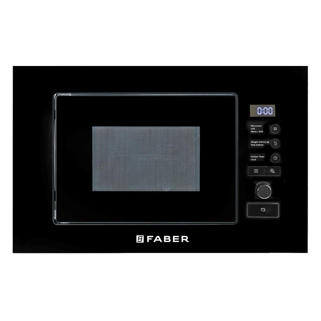 Faber Built In Oven FBIO 80L 4F BK + Faber Built-In Microwave FBI MWO 20 SG BK