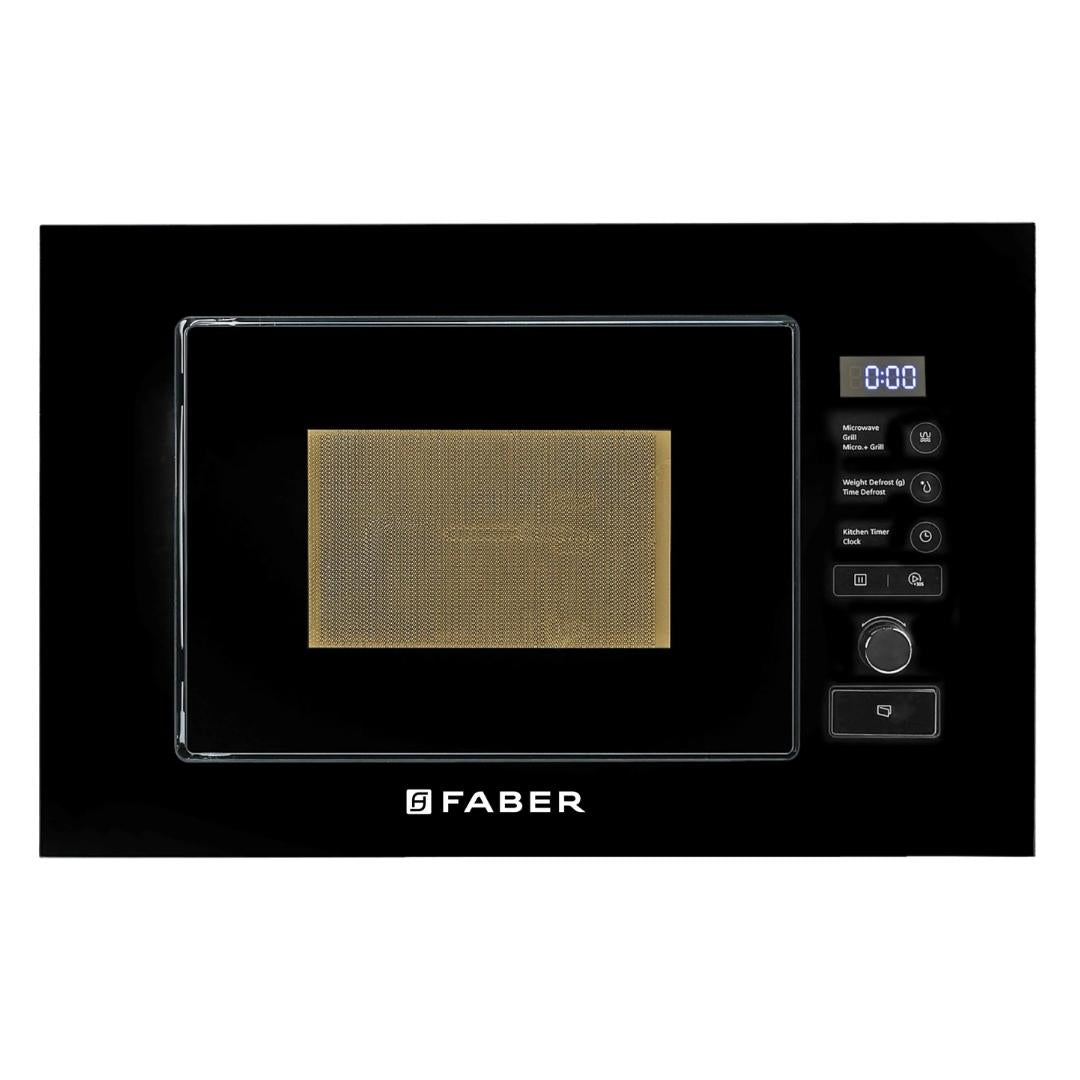 Faber Built In Oven FBIO 80L 4F BK + Faber Built-In Microwave FBI MWO 20 SG BK + Faber 60 cm Wall Mounted Chimney Charm Series HOOD CHARM BLDC HC SC FL BK IN 60 T + Faber 60 cm 4 Burner Hob Maxus Series MAXUS HT 604 CRS BR CI AI + Faber Free Standing Dishwasher FFSD 6PR 12S NEO BK with 12 Place Settings