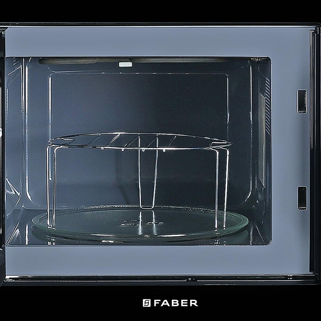 Faber Built In Oven FBIO 80L 4F BK + Faber Built-In Microwave FBI MWO 20 SG BK