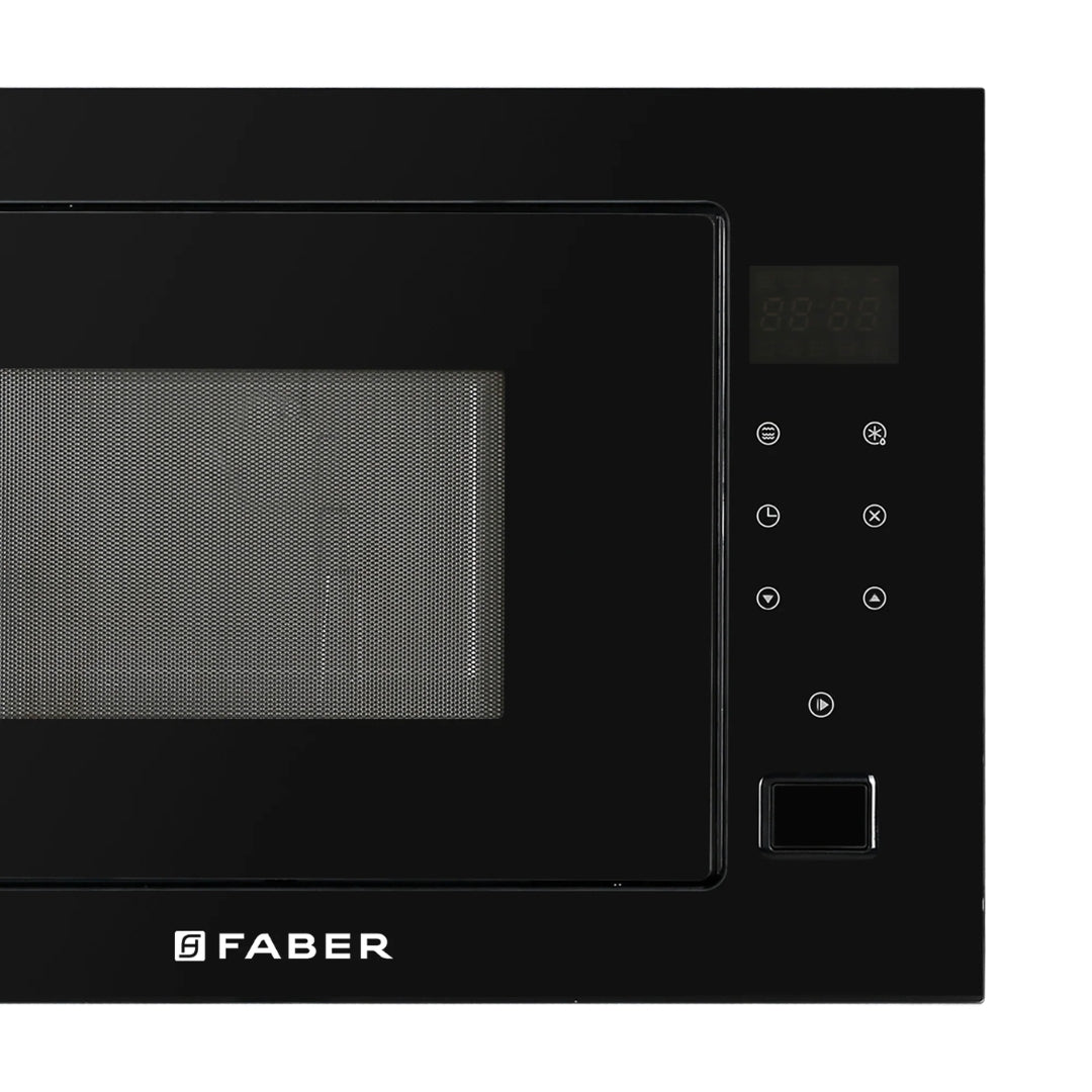 Faber Built In Oven FBIO 80L 6F BK + Faber Built-In Microwave FBI MWO 25 SG