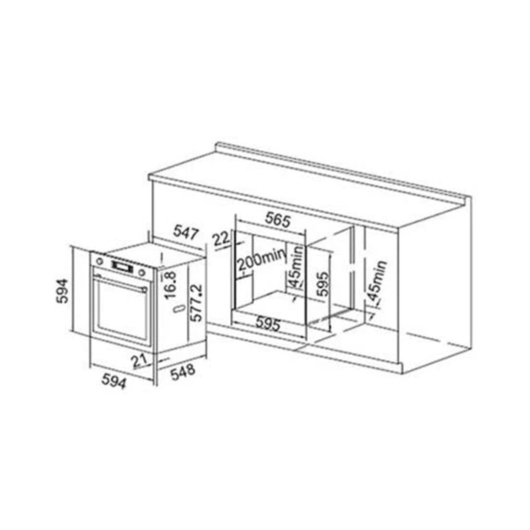 Elica Built In Oven EPBI 1063 DMF + Elica Built-In Convection Microwave EPBI MW 250