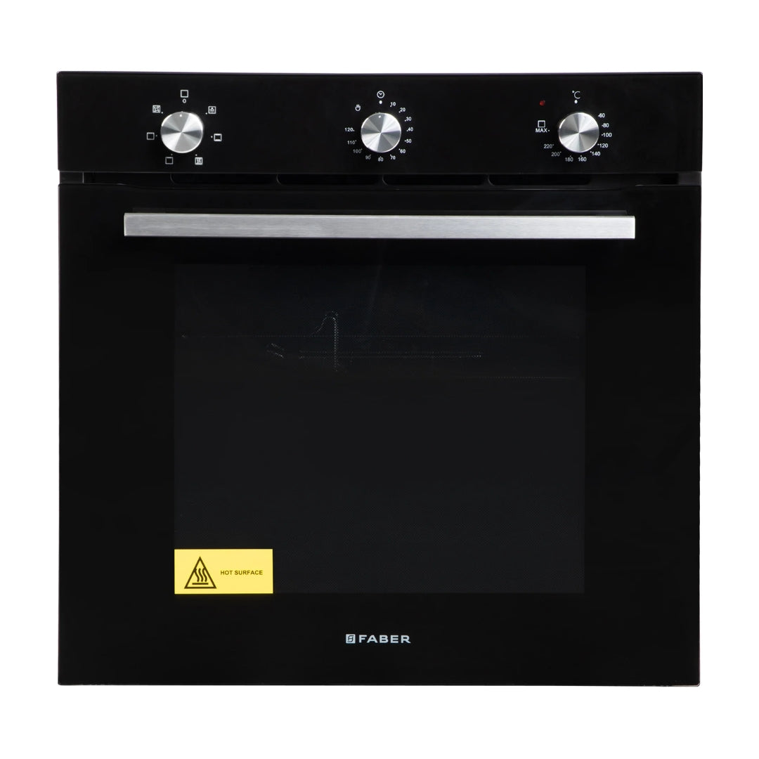 Faber Built In Oven FBIO 80L 6F BK + Faber Built-In Microwave FBI MWO 25 SG