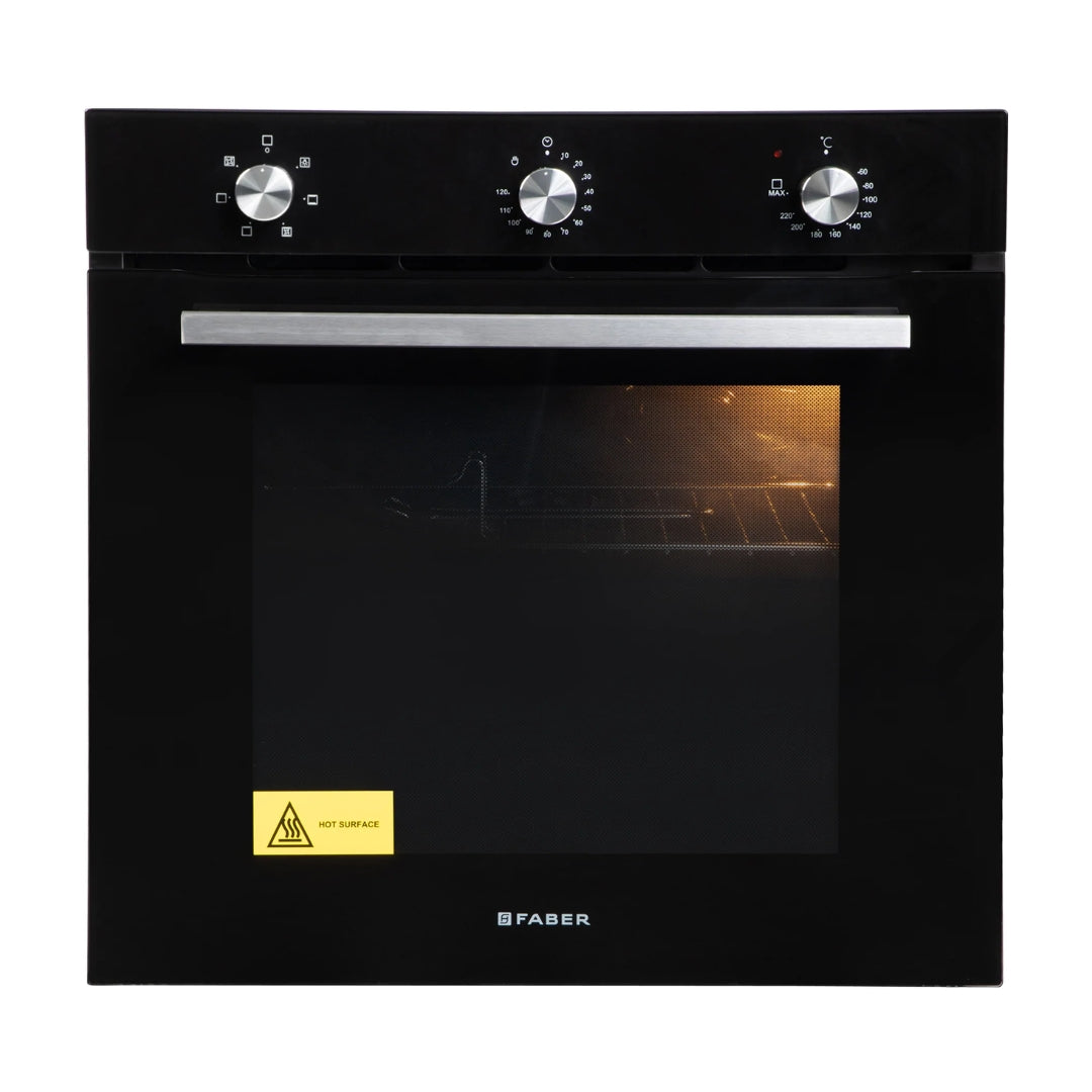 Faber Built In Oven FBIO 80L 6F BK + Faber Built-In Microwave FBI MWO 25 SG