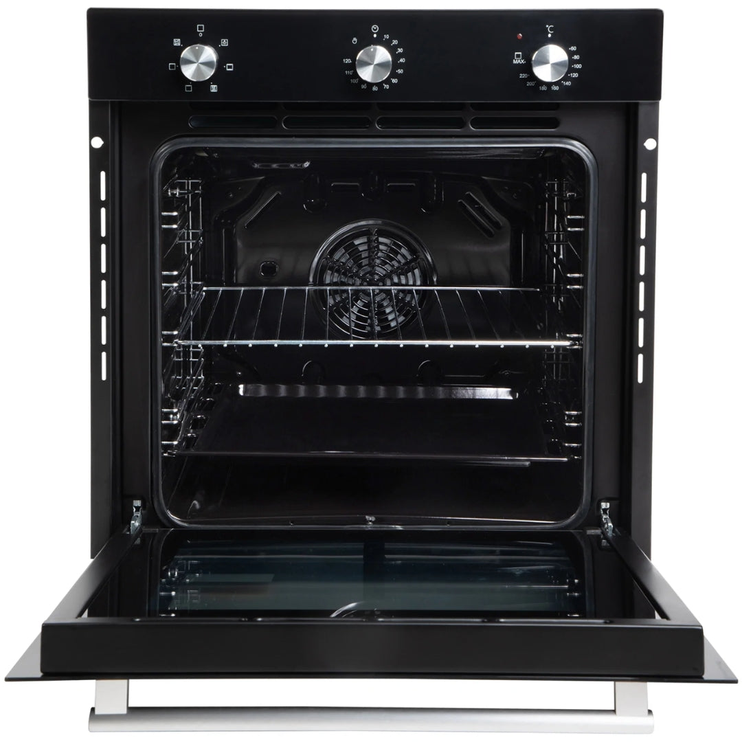 Faber Built In Oven FBIO 80L 6F BK + Faber Built-In Microwave FBI MWO 25 SG