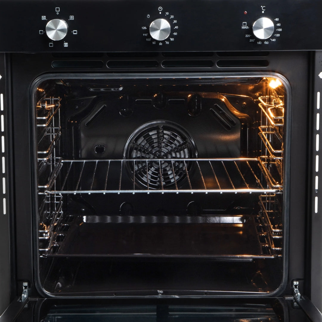 Faber Built In Oven FBIO 80L 6F BK + Faber Built-In Microwave FBI MWO 25 SG