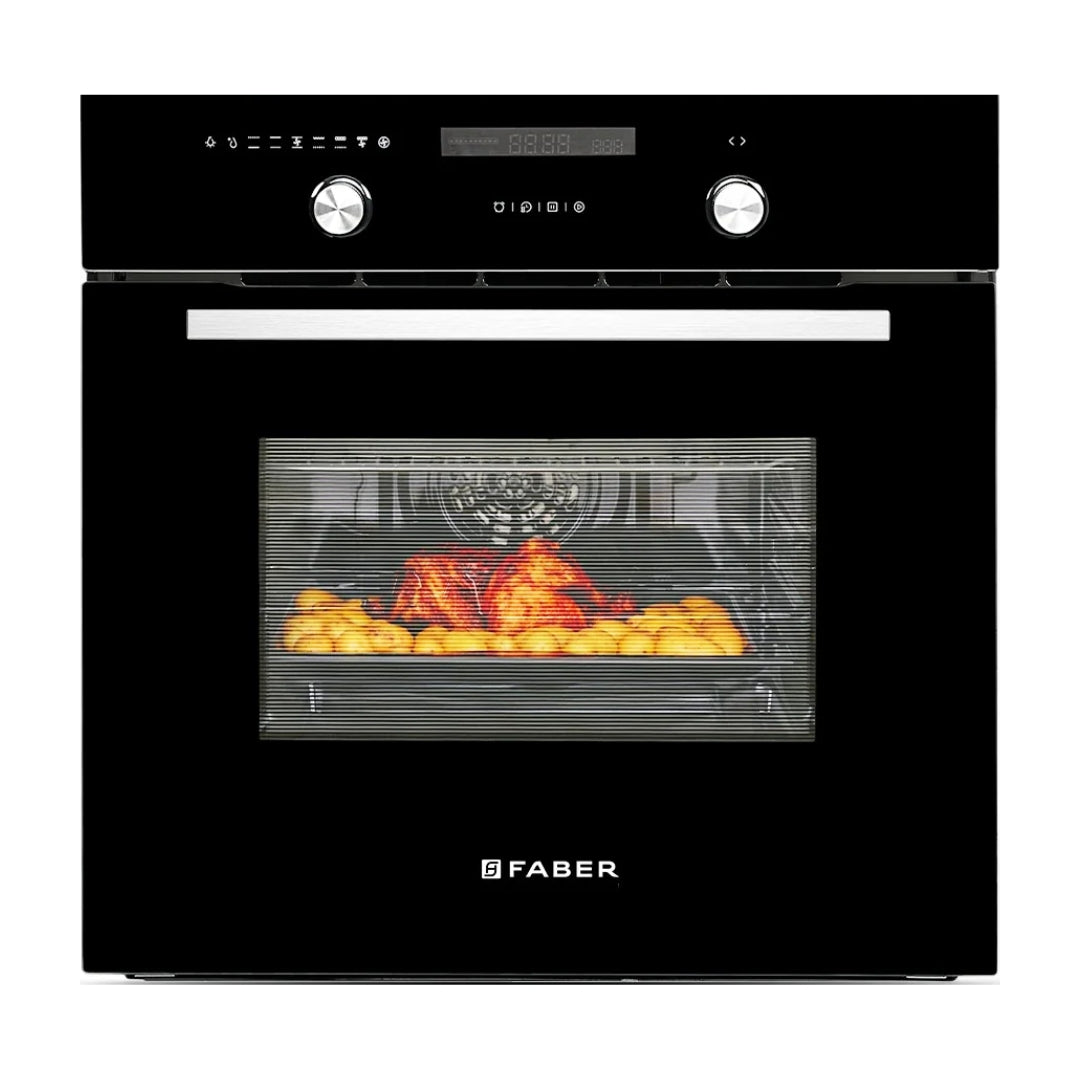 Faber Built In Oven FBIO 82L 10F BK WITH ART + Faber Built-In Microwave FBI MWO 25 SG