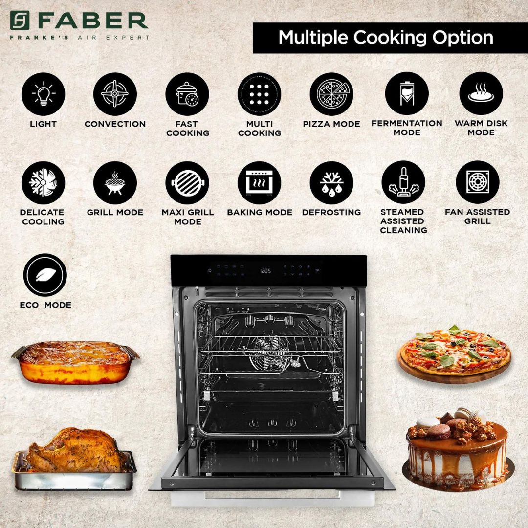Faber Built In Oven FBIO 83L 15F BK