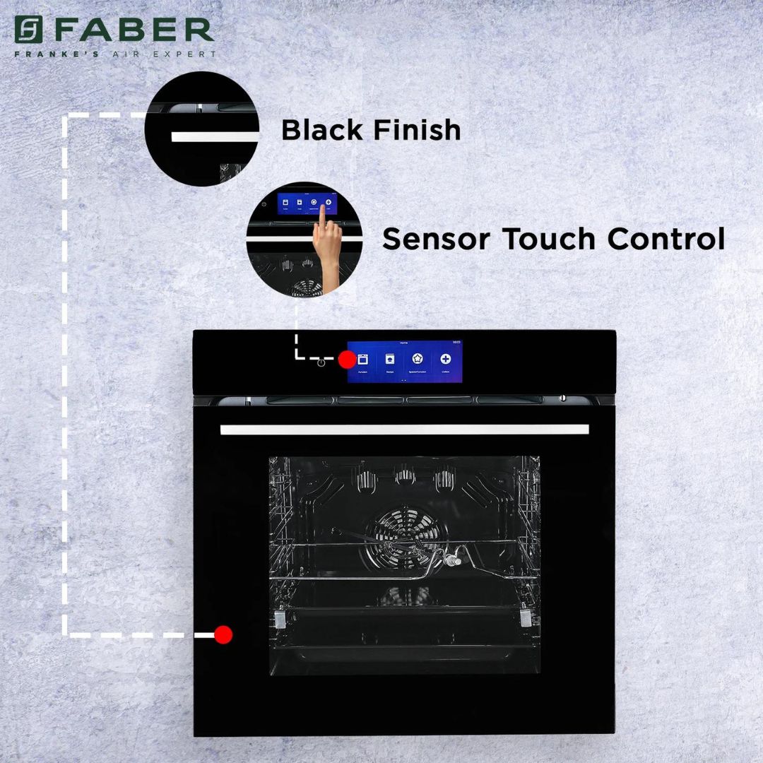 Faber Built In Oven With Air Fryer FBIO 83L 18F TFT BK N + Faber Built-In Convection Microwave FBI MWO 34 CGS BK