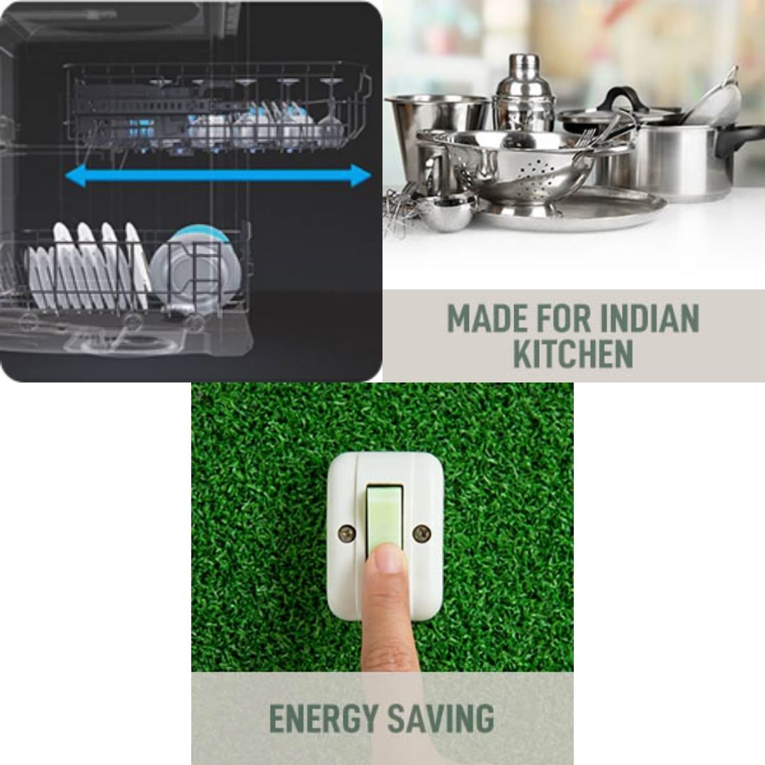 Faber Free Standing Dishwasher FFSD 8PR 14S BK with 14 Place Settings