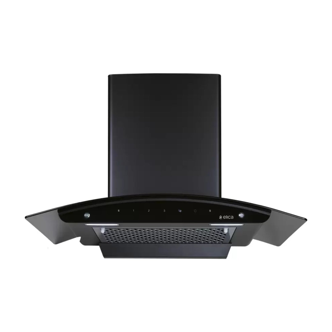 Elica 90 cm Wall Mounted Chimney FL 900 SLIM HAC MS NERO