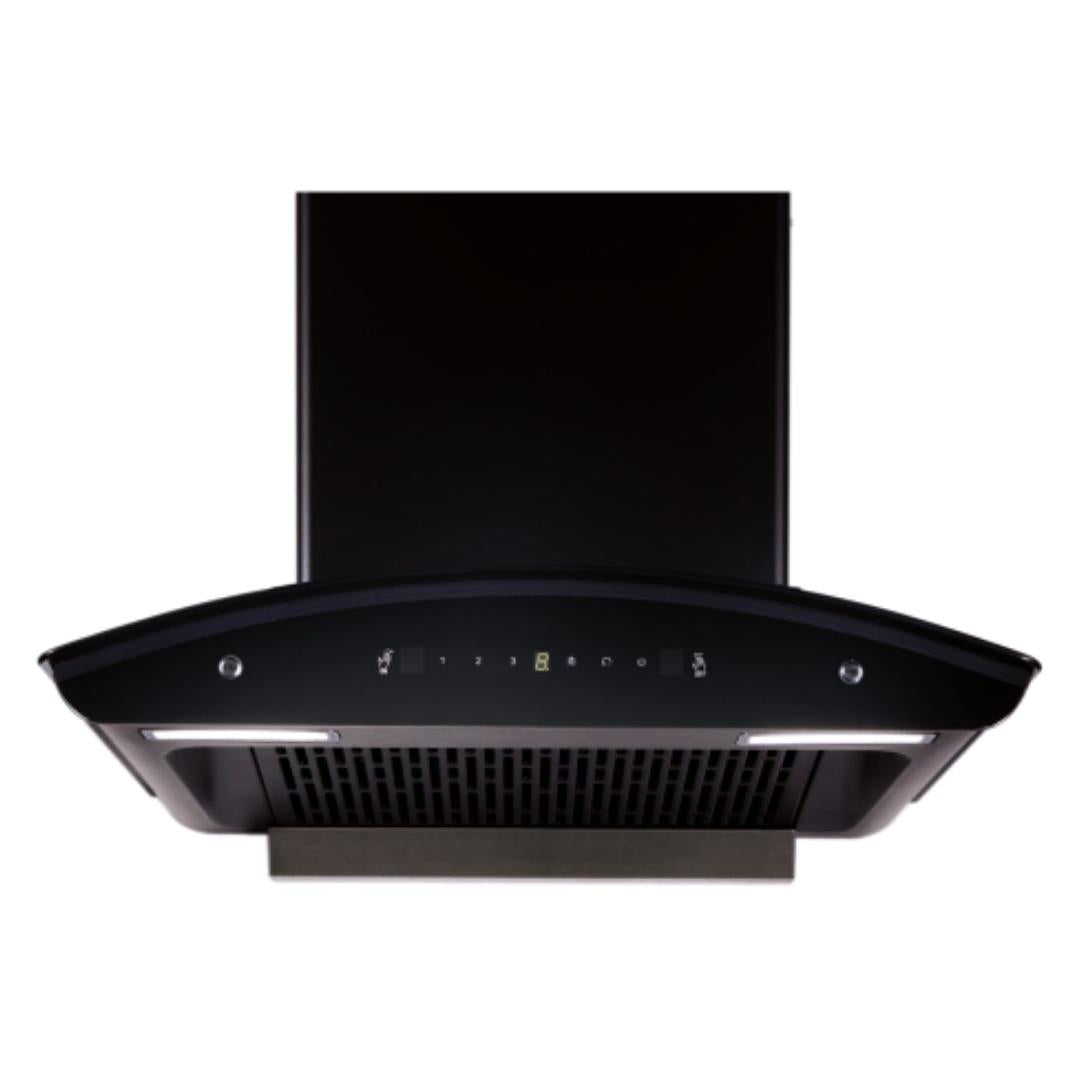 Elica 60 cm Wall Mounted Chimney Auto Clean Hoods Series FLCG 600 HAC LTW MS NERO
