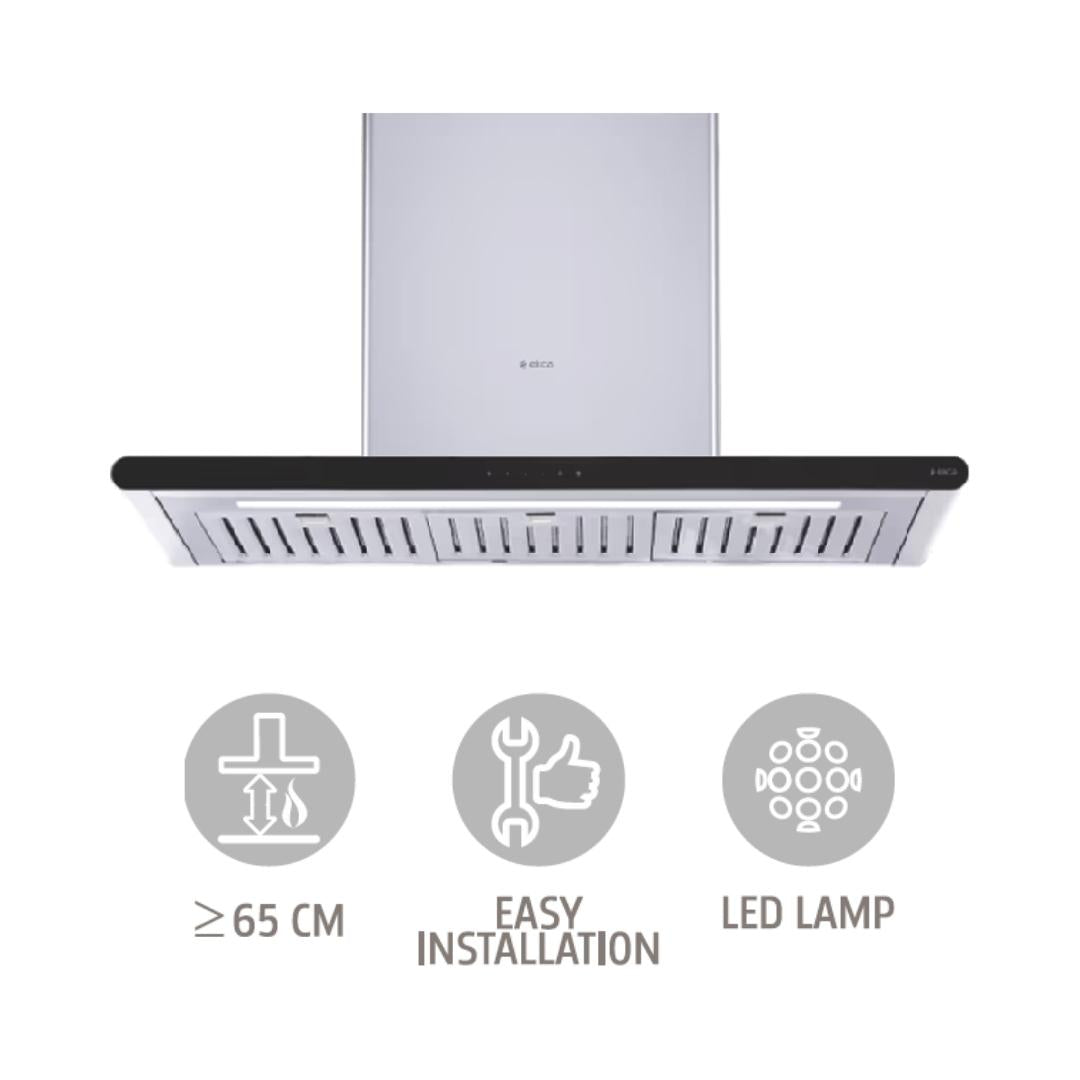 Elica 90 cm Wall Mounted Chimney Decorative Series GALAXY ETB PLUS LTW 90 T4V LED