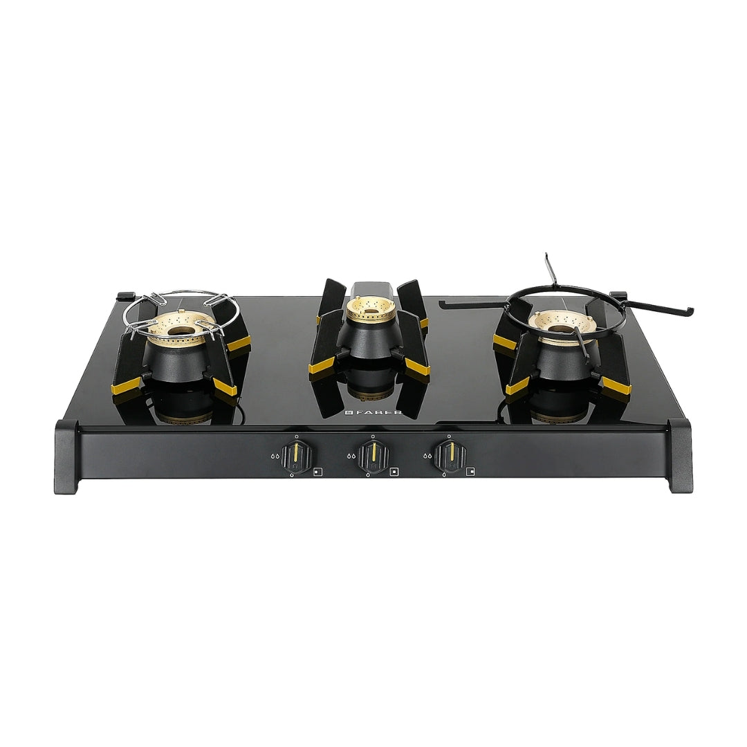 Faber 75 cm 3 Burner Cooktop Genius Series GENIUS 753 BK