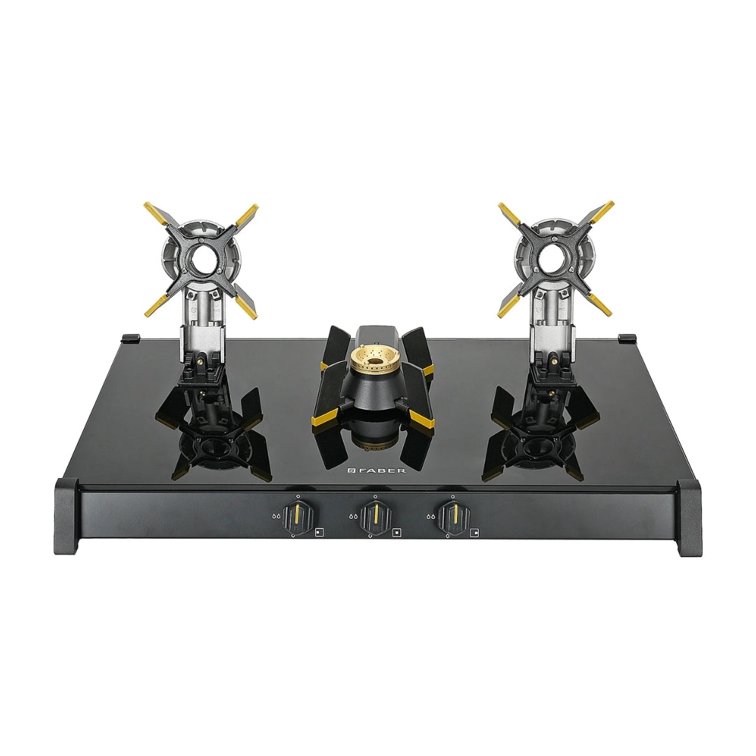 Faber 75 cm 3 Burner Cooktop Genius Series GENIUS 753 BK
