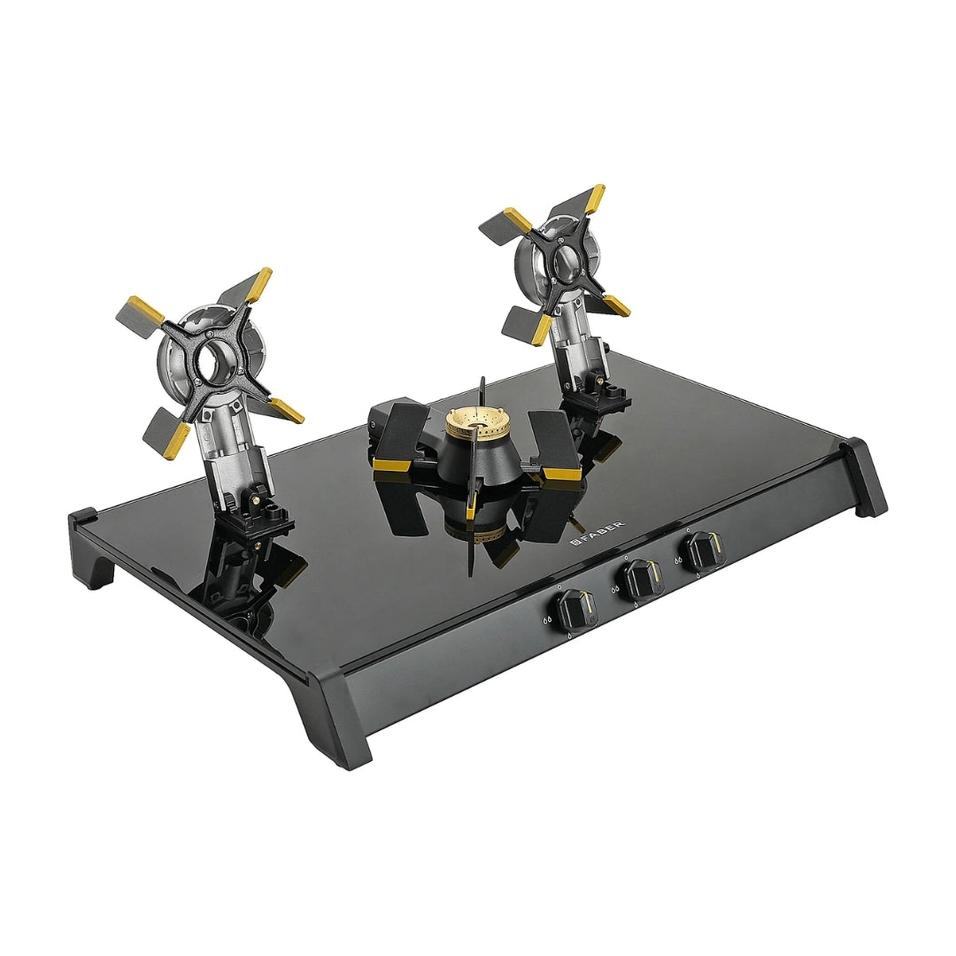Faber 75 cm 3 Burner Cooktop Genius Series GENIUS 753 BK