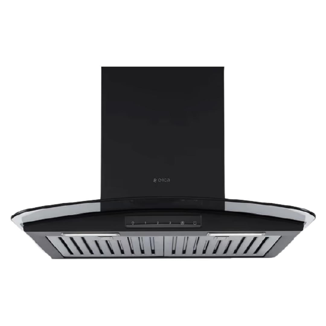 Elica 60 cm Wall Mounted Chimney Decorative Series GLACE TF TRIM ETB PLUS LTW 60 NERO T4V LED