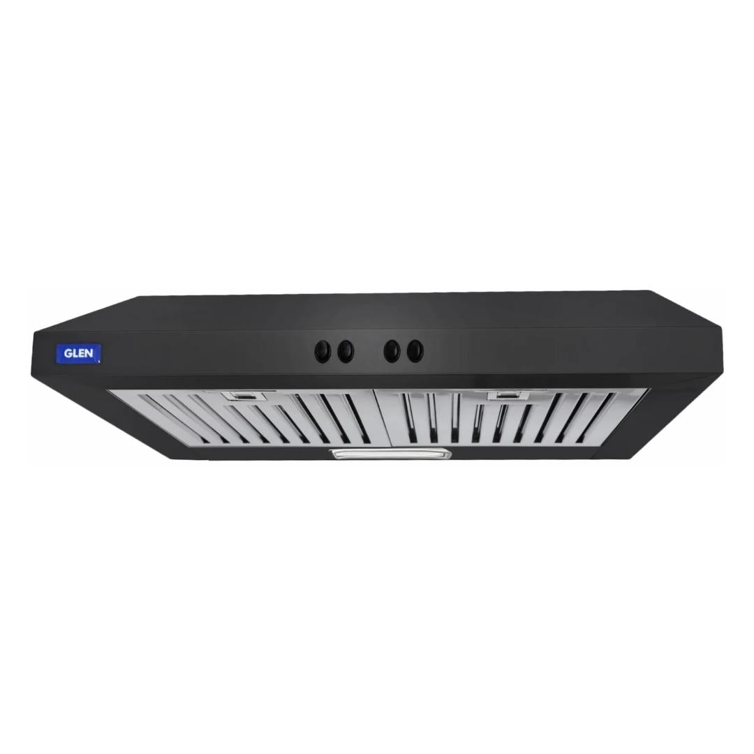 Glen 60 cm Wall Mounted Chimney Straight Line Series CH 6000 JUNIOR Black BF 60cm 1000