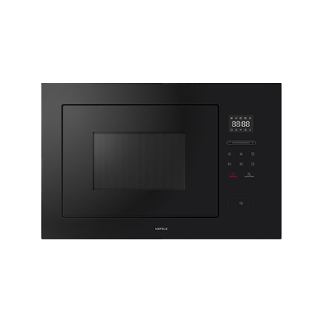 Hafele Built In Oven with Full Steam MIDORA FULL STEAM OVEN + Hafele Built-In Microwave ENZO + Hafele 90 cm Wall Mounted Chimney TERESA NEO I-90 BLDC + Hafele 86 cm 4 Burner Hob Altius Series ALTIUS FS 490