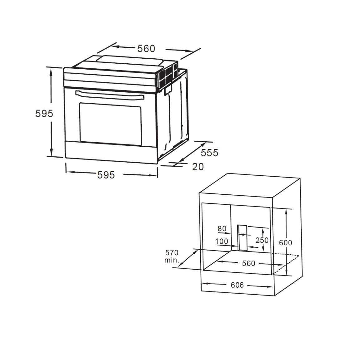 Hafele Built In Oven AURORA 80 + Hafele Built-In Microwave AURORA 25 + Hafele 60 cm Wall Mounted Chimney Essentia Series RENATA INCLINED 60 + Hafele 70 cm 4 Burner Hob Essentia Series AUGUSTA 470 + Hafele Free Standing Dishwasher AQUA NOIR 13 FS with 13 Place Settings