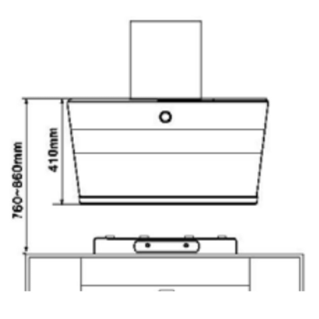 Hafele 60 cm Wall Mounted Chimney IVARAA 60