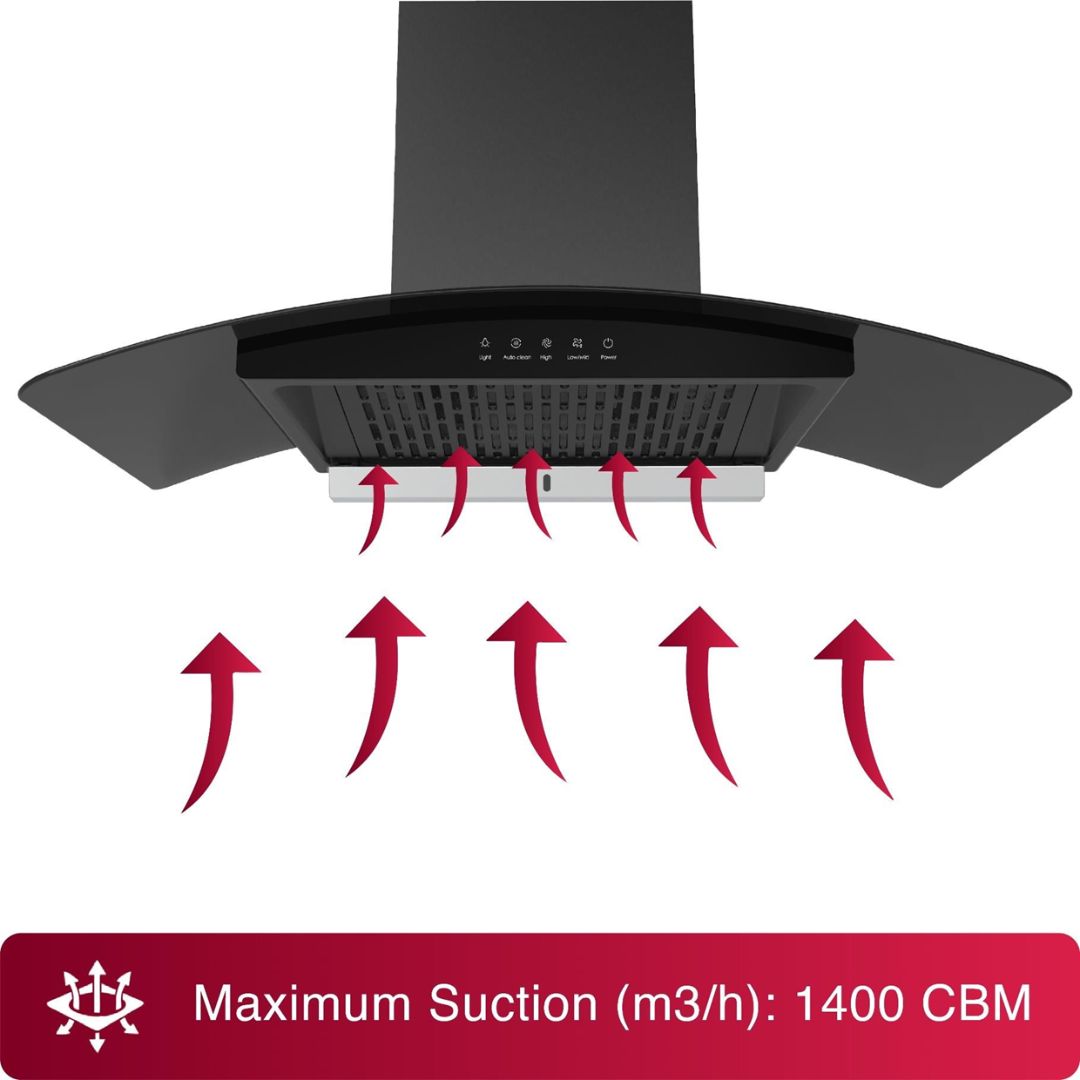 Hafele 60 cm Wall Mounted Chimney FM Series CURVE BOLT 60