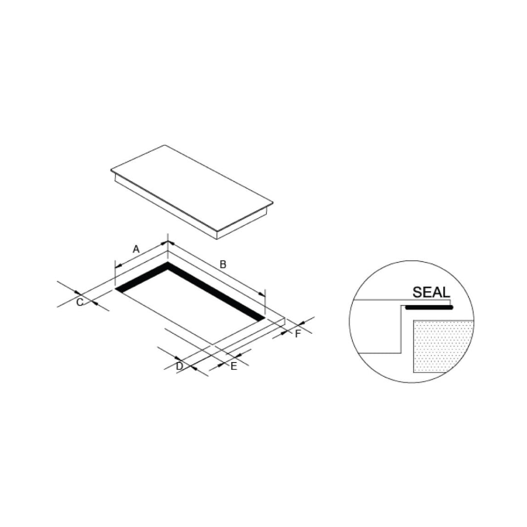 Hafele 2 Zones Induction Hob BELLA 30