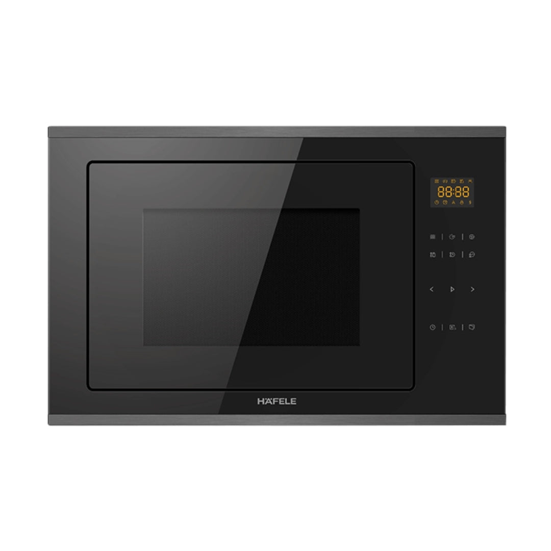 Hafele Built In Oven J70 BIO PLUS + Hafele Built-In Convection Microwave J34 MWO PLUS + Hafele 75 cm Wall Mounted Chimney TERESA NEO I-75 BLDC + Hafele 78 cm 3 Burner Hob Altius Series ALTIUS FS 378 + Hafele Free Standing Dishwasher AQUA CHROME 15 FS with 15 Place Settings