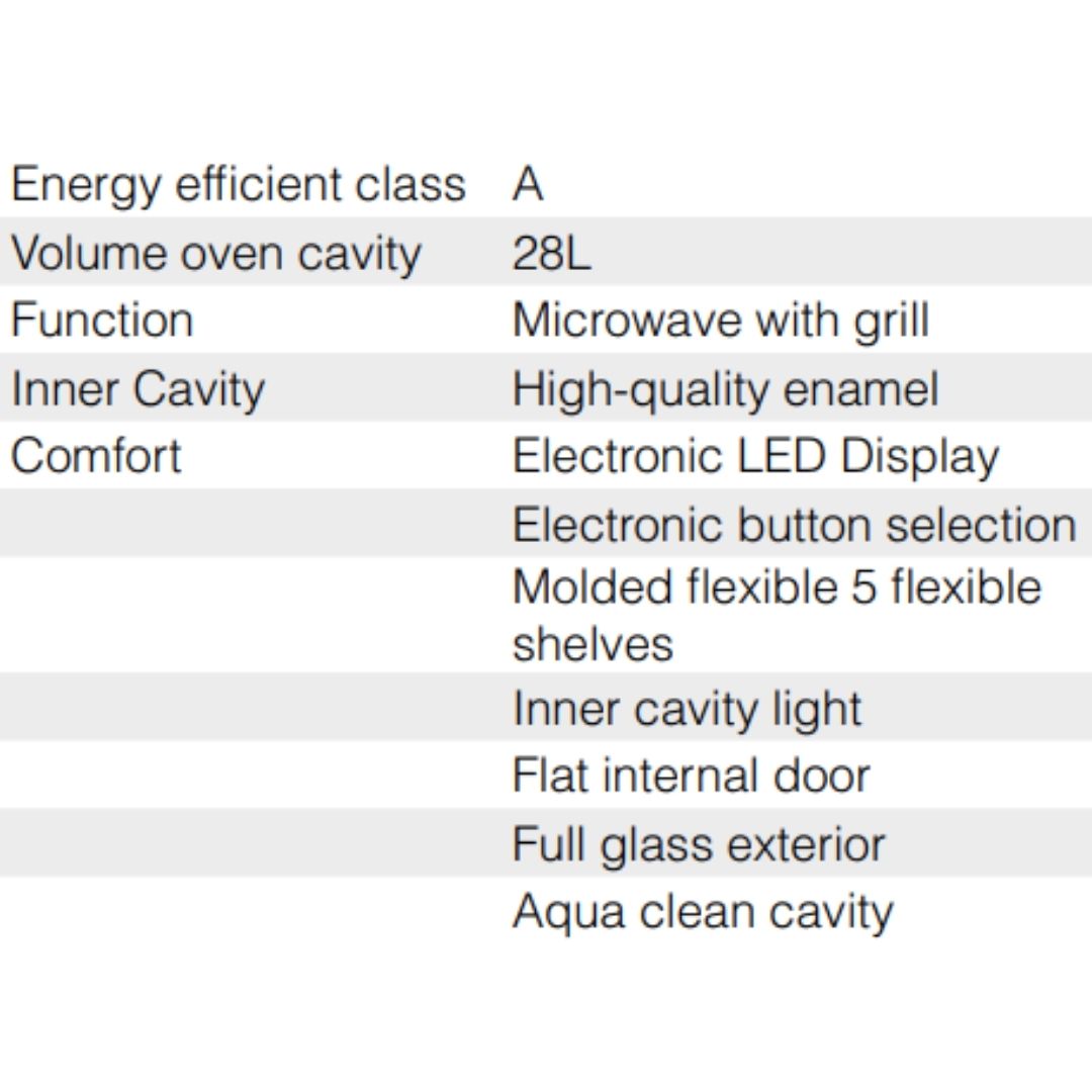 Hafele Built In Oven RIBB 70 + Hafele Built-In Microwave MARIA 28