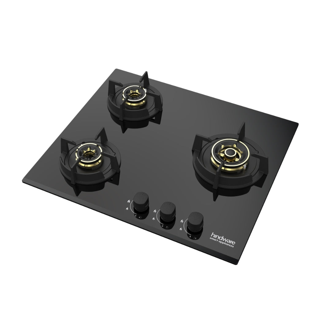 Hindware 60 cm 3 Burner Hob Hazel HAZEL 3B 60 CM