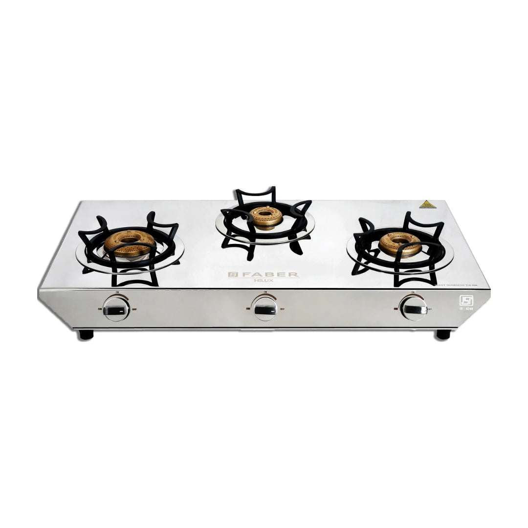 Faber 77 cm 3 Burner Cooktop Hilux Series HILUX MAX 3BB SS