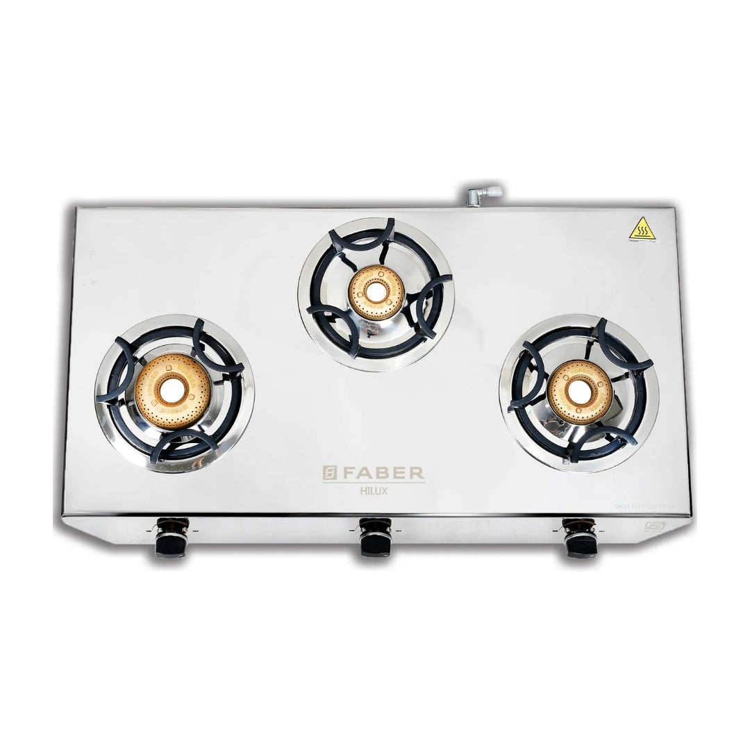 Faber 77 cm 3 Burner Cooktop Hilux Series HILUX MAX 3BB SS