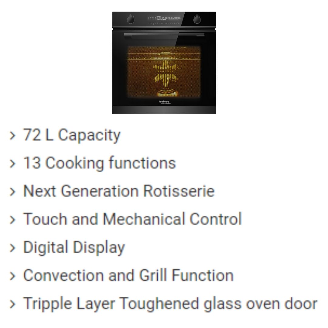 Elica Built In Oven EPBI TRIM 1062 DMF BK + Elica Built-In Convection Microwave EPBI MW 250