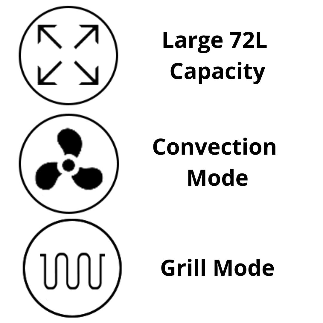 Elica Built In Oven EPBI TRIM 1062 DMF BK + Elica Built-In Convection Microwave EPBI MW 250