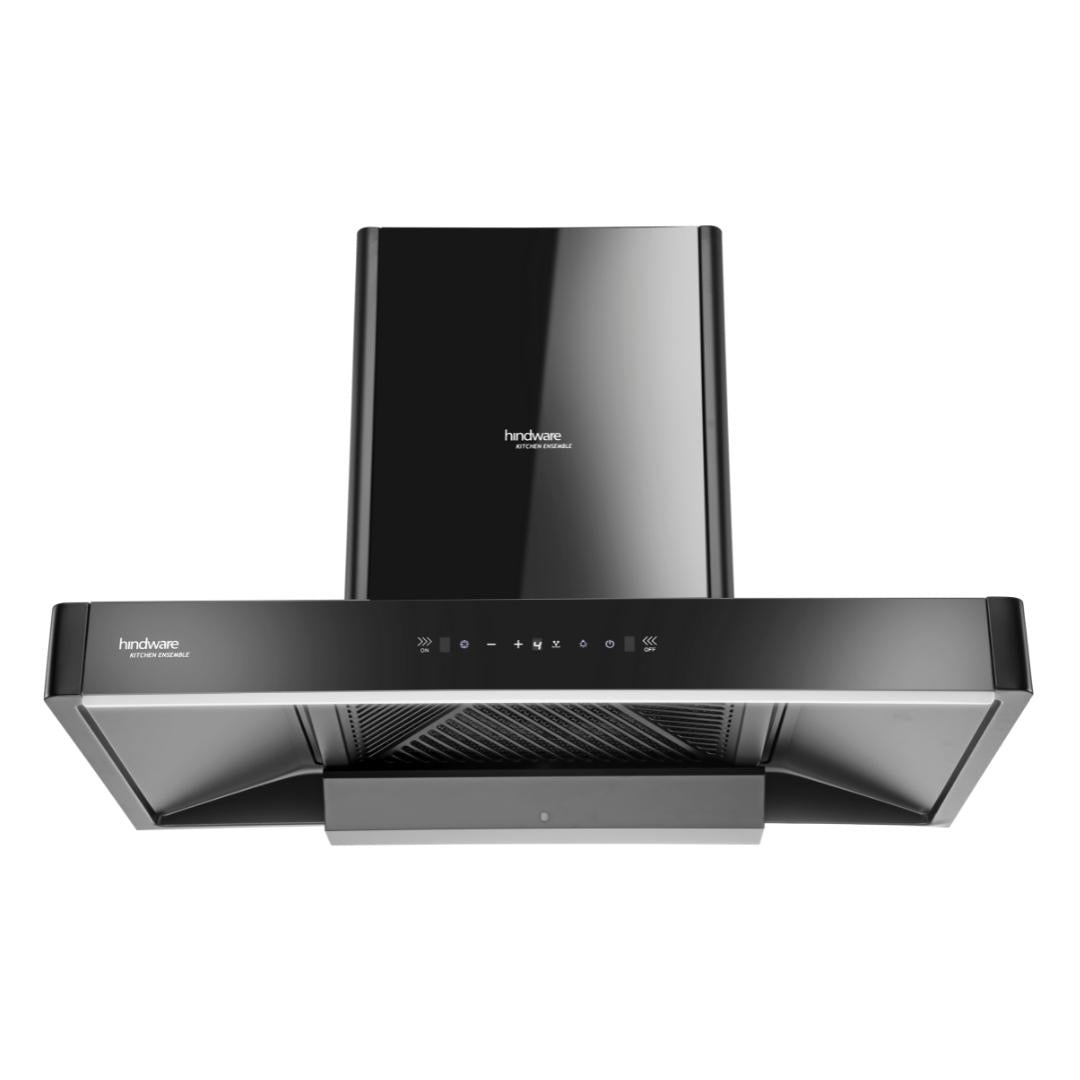 Hindware 90 cm Wall Mounted Chimney Maxx Silence Series OPTIMUS BLK 90 MAXX SILENCE