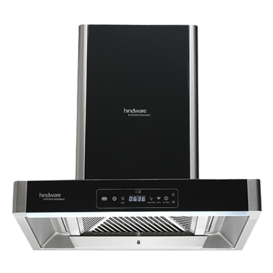 Hindware 90 cm Wall Mounted Chimney Maxx Silence Series OPTIMUS iPRO 90