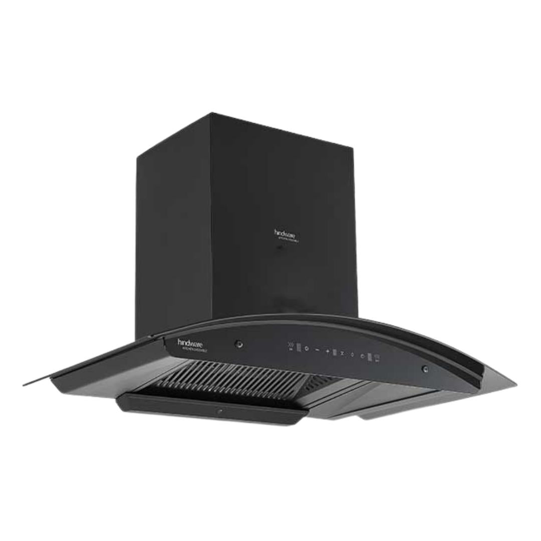 Hindware 90 cm Wall Mounted Chimney Maxx Silence Series ZINNIA BLK AUTOCLEAN 90 MAXX SILENCE