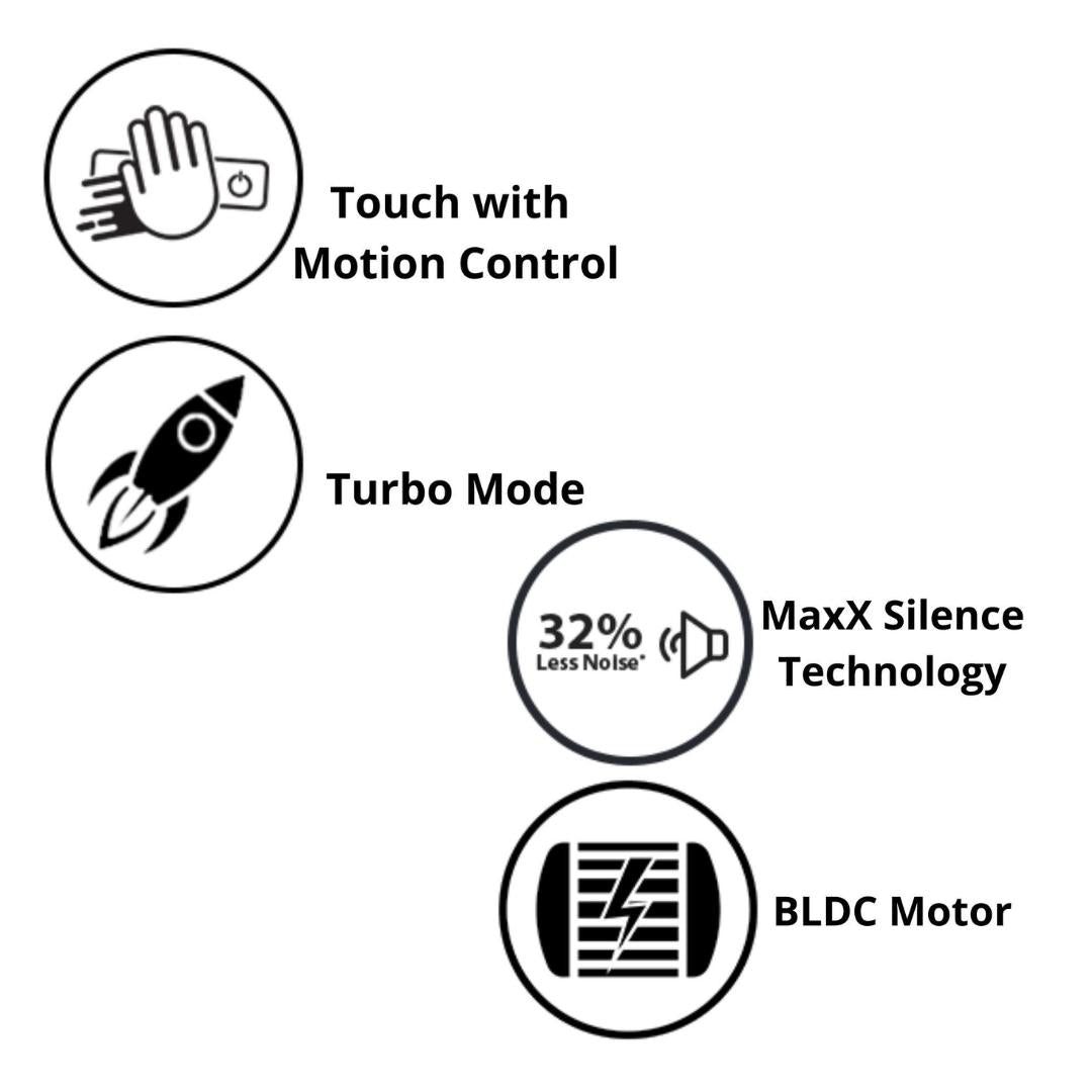 Hindware 75 cm Wall Mounted Chimney Maxx Silence Series FLORENCE AUTOCLEAN 75 MAXX SILENCE