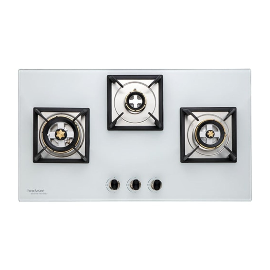 Hindware 78 cm 3 Burner Hob ELISA WHITE 3B 78