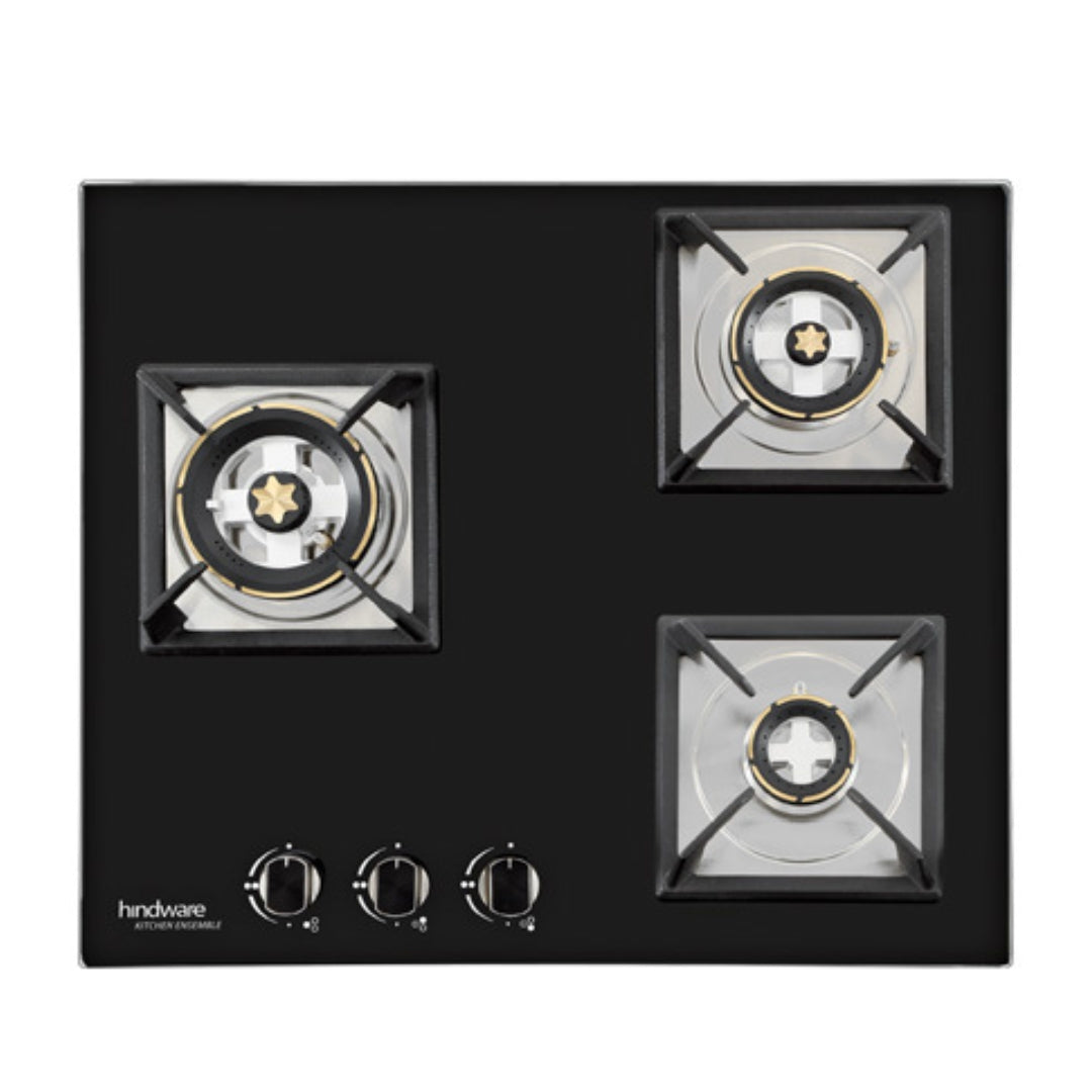 Hindware 60 cm 3 Burner Hob GLORIA PLUS 3B 60