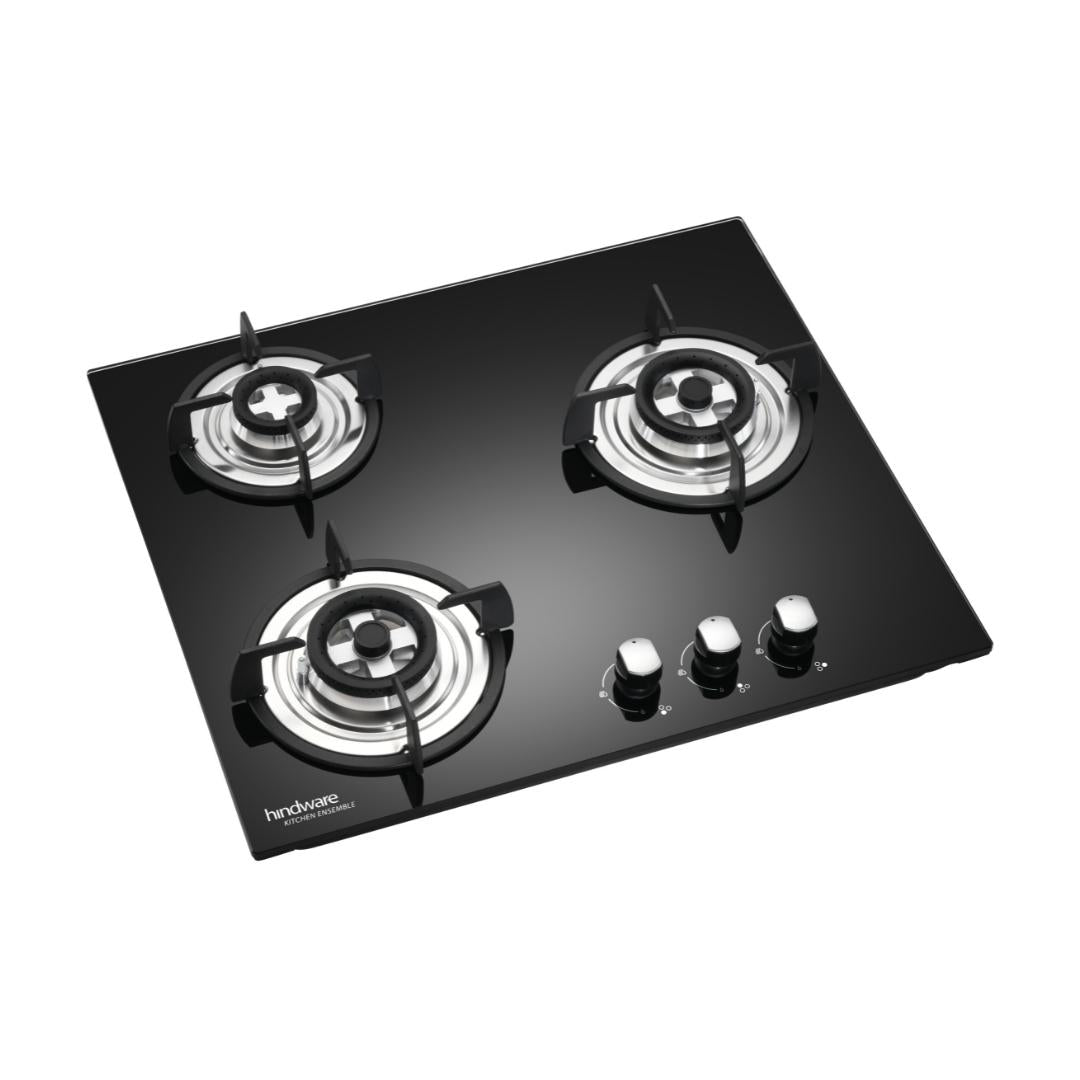 Hindware 60 cm 3 Burner Hob NORA PLUS 3B 60 CM