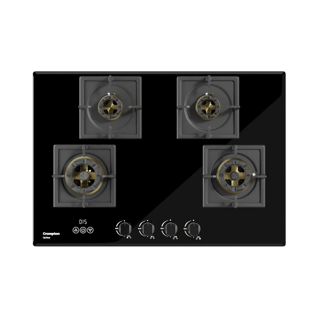 Crompton 90 cm 4 Burner Hob Optime Series HOB-OPFB905TI-MBL