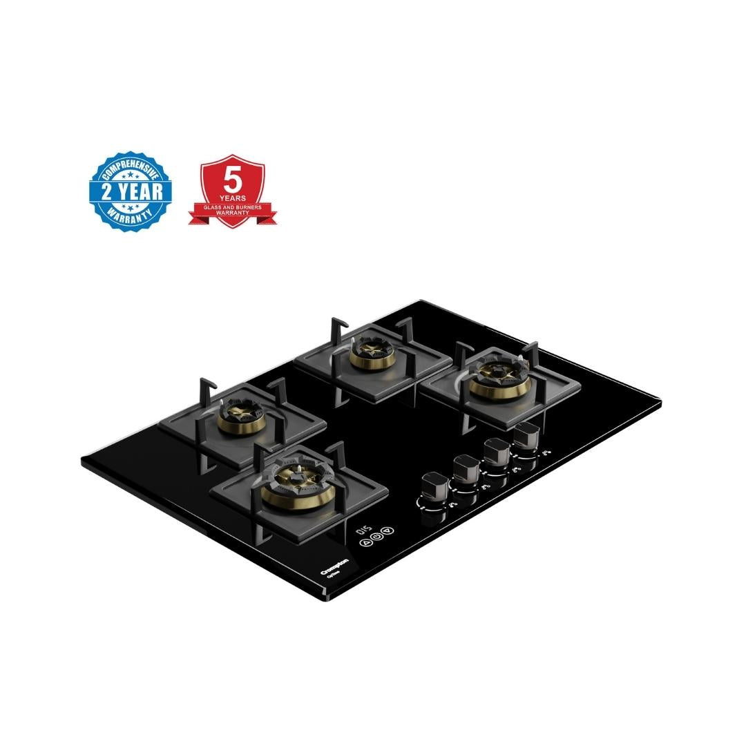 Crompton 90 cm 4 Burner Hob Optime Series HOB-OPFB905TI-MBL