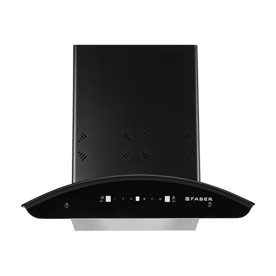 Faber 60 cm Wall Mounted Chimney HOOD ELLORA 3D IN HC SC BF BK 60