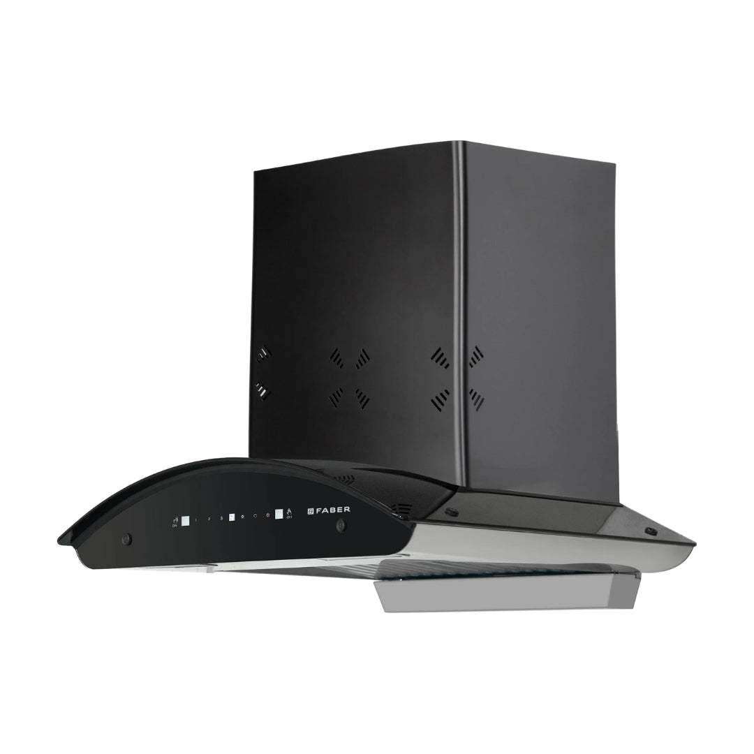 Faber 60 cm Wall Mounted Chimney HOOD ELLORA 3D IN HC SC BF BK 60