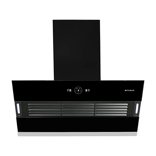 Faber 90 cm Wall Mounted Chimney HOOD VERTIGO FL SC AC BK 90