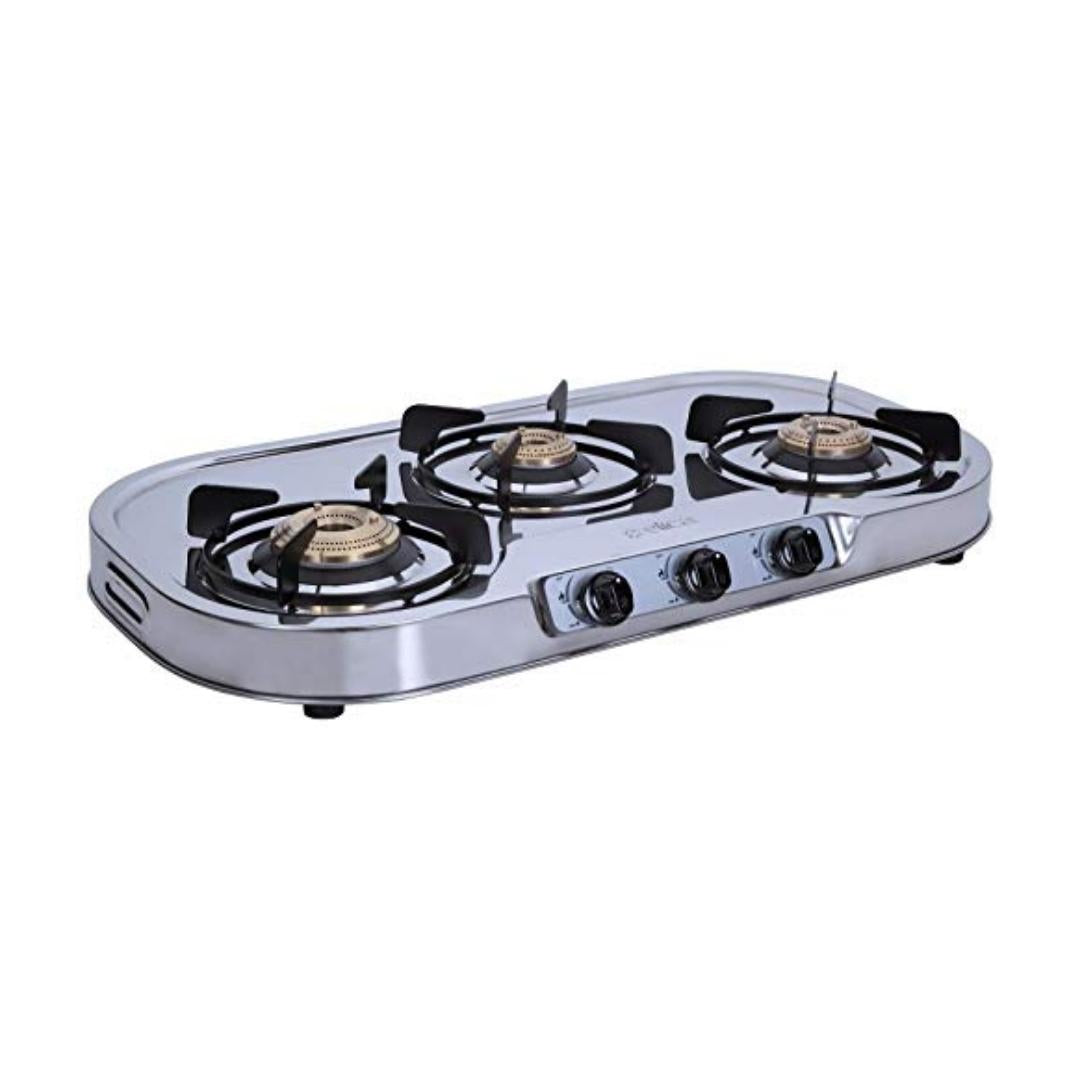 Elica 73 cm 3 Burner Cooktop INOX (STAINLESS STEEL) SERIES INOX 753 SS